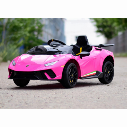 Litsentsiga elektrisõit lasteautole Lamborghini Huracan, 4x4, 120W, 12V, roosa