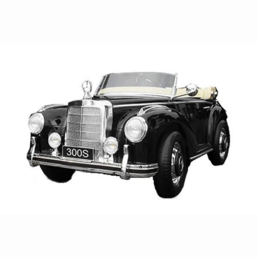 Litsentsiga elektriline Ride-On vintage Mercedes 300S, 90W, 12V, esmaklassiline varustus, must