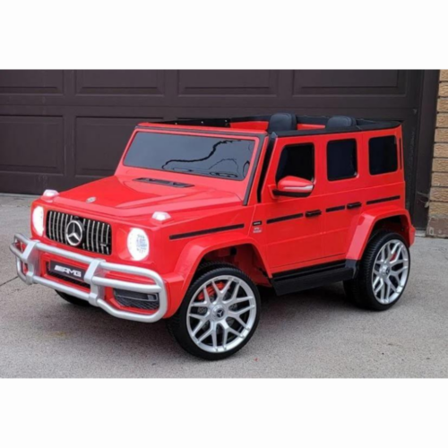 Licensed ride-on car for children Mercedes G63 XXL, with 2 seats, 4x4, 180W 12V, premium, red