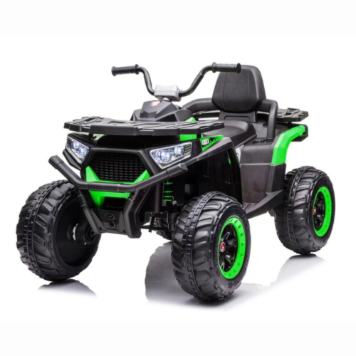 Sõidukiga elektriline ATV lastele Super Off road, 4x4, 140W 12V, RC, muusikapleier, roheline