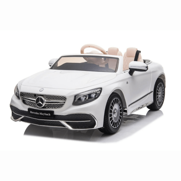 Litsentsiga sõiduauto lastele Mercedes S650 MAYBACH, 90W, 12V, premium, valge