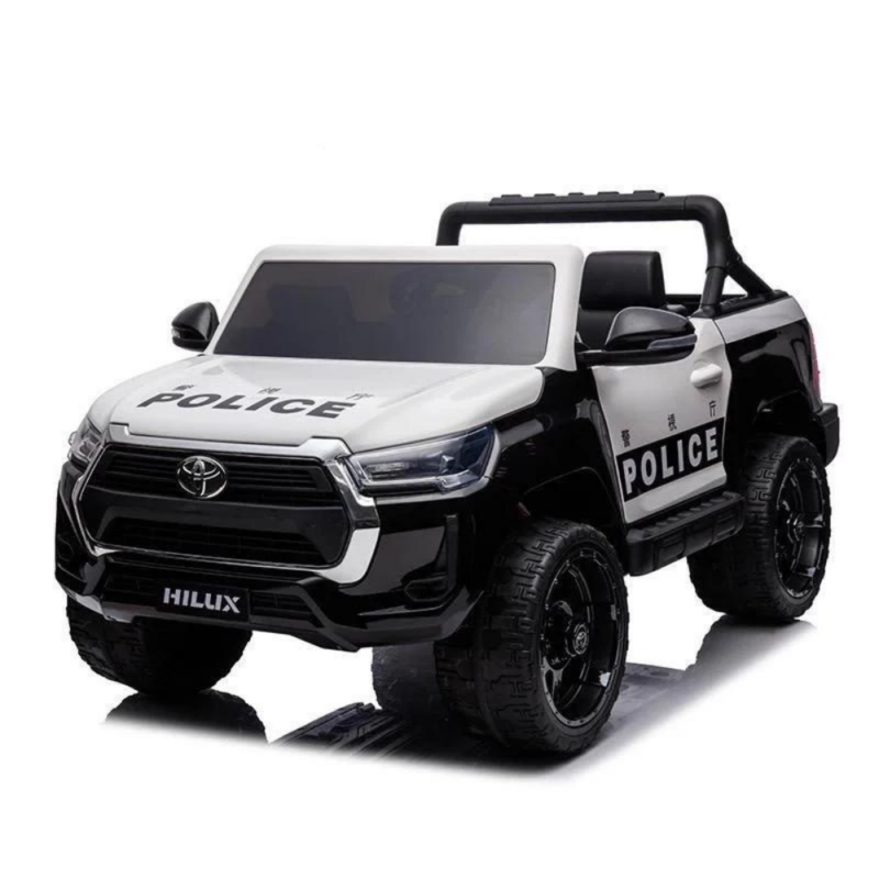 Litsentsiga sõiduauto lastele Toyota Hilux, politseiversioon, 4x4, 180W, 12V-14Ah, premium. valge