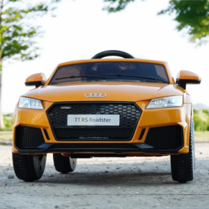 Audi TTRS Roadster Ride-On auto lastele – esmaklassiline 12V kollane luksussõiduk"