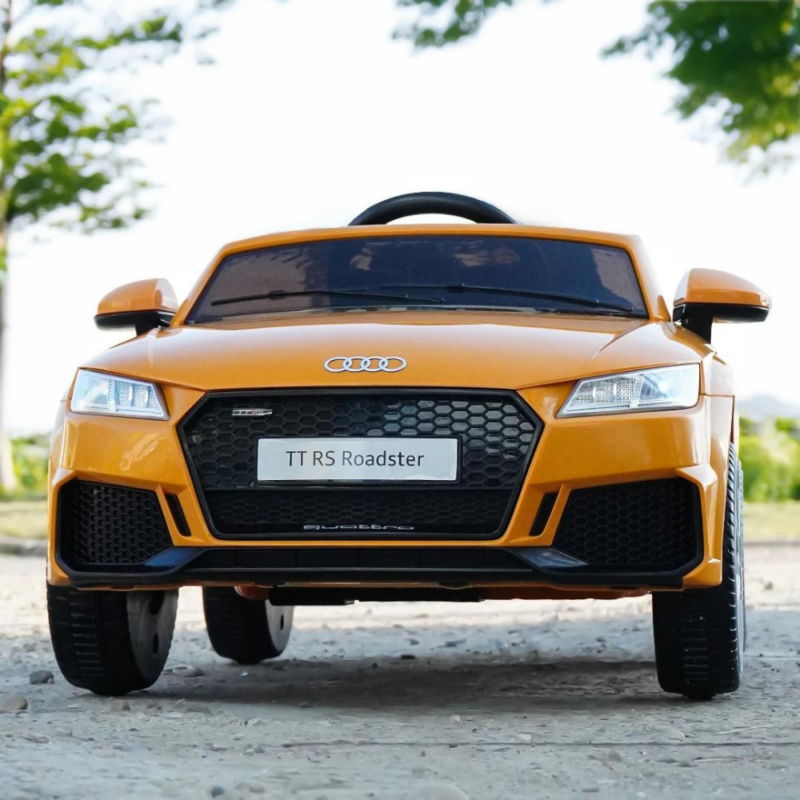 Audi TTRS Roadster Ride-On auto lastele – esmaklassiline 12V kollane luksussõiduk"