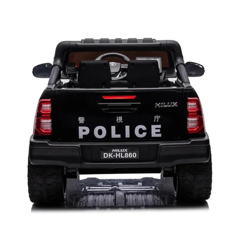 Toyota Hilux Police Ride-On Car for Kids - Premium 12V White 4x4 Adventure Vehicle
