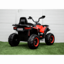 SuperOffroad Ride-On elektriline ATV lastele – esmaklassiline 12V 4x4 punane kaugjuhtimispuldiga ATV