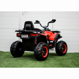 SuperOffroad Ride-On elektriline ATV lastele – esmaklassiline 12V 4x4 punane kaugjuhtimispuldiga ATV