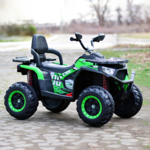 Sõidukiga elektriline ATV lastele Super Off road, 4x4, 140W 12V, RC, muusikapleier, roheline