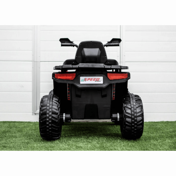 SuperOffroad Ride-On elektriline ATV lastele – esmaklassiline 12V 4x4 punane kaugjuhtimispuldiga ATV