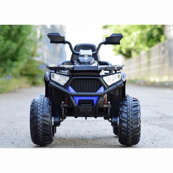 SuperOffroad Ride-On elektriline ATV lastele – esmaklassiline 12V 4x4 sinine ATV kaugjuhtimispuldiga