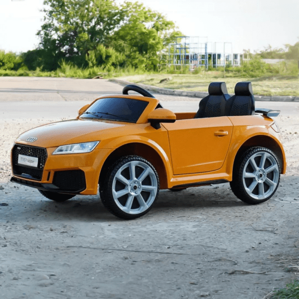 Audi TTRS Roadster Ride-On auto lastele – esmaklassiline 12V kollane luksussõiduk"