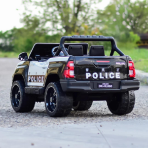 Toyota Hilux Police Ride-On Car for Kids - Premium 12V White 4x4 Adventure Vehicle