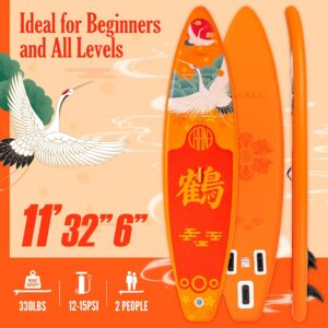 FEATH-R-LITE Orange Crane täiskasvanute SUP laud, 320 cm (kopeeri) SUP Lauad Elektritõukerattad, elektrilised jalgrattad ja laste elektriautod 2