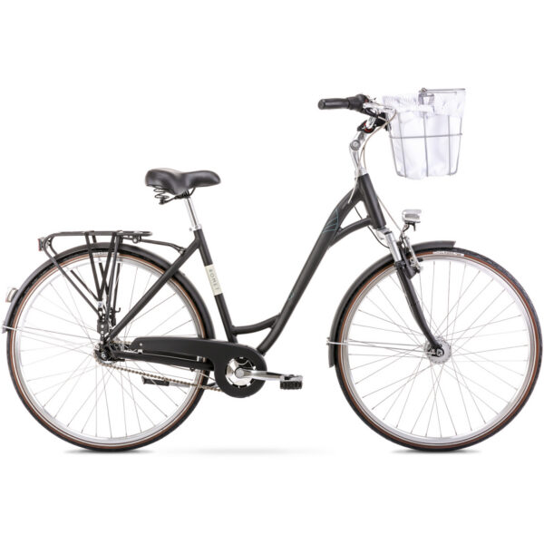 Jalgratas ROMET Art Deco Lux, 28″ esikorviga, must (L) Jalgrattad Elektritõukerattad, elektrilised jalgrattad ja laste elektriautod