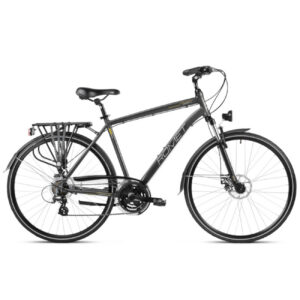 Jalgratas ROMET Wagant 2, 28″ tumehall/kollane (M) Jalgrattad Elektritõukerattad, elektrilised jalgrattad ja laste elektriautod