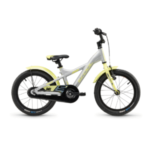 Laste jalgratas S´COOL XXlite, 16″ hõbe/laim Jalgrattad Elektritõukerattad, elektrilised jalgrattad ja laste elektriautod 1