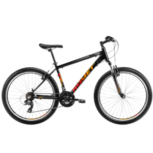 Jalgratas ROMET Rambler R6.0, 26" must-oranž-punane (M)
