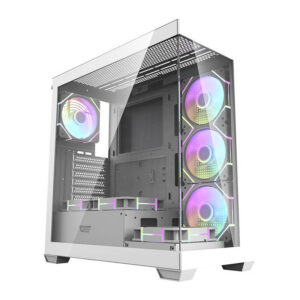 Darkflash DS900 arvutikorpus (valge) + 7 ARGB-ventilaatorit