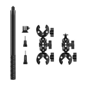 Motorcycle/bicycle mount PULUZ with a single clamp and selfie stick 150 cm – pilt 2