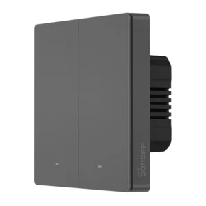Sonoff M5 2C Smart WiFi Wall Switch, Gray (2-Channel)